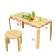 Bàn ghế mẫu giáo gỗ rắn bé trò chơi bàn học bàn nhỏ phân bàn ngắn bàn trẻ em bàn ghế - Phòng trẻ em / Bàn ghế