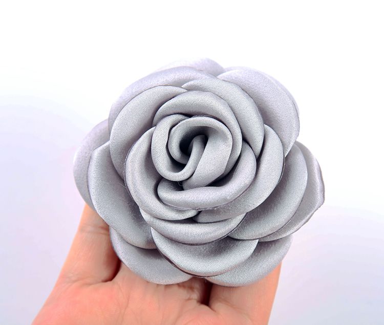 Camellia trâm nhỏ vải thơm satin tăng hoa lớn trâm kim hoa lắp ráp chuyên nghiệp hoa thủ công - Trâm cài ghim cài áo vest nữ