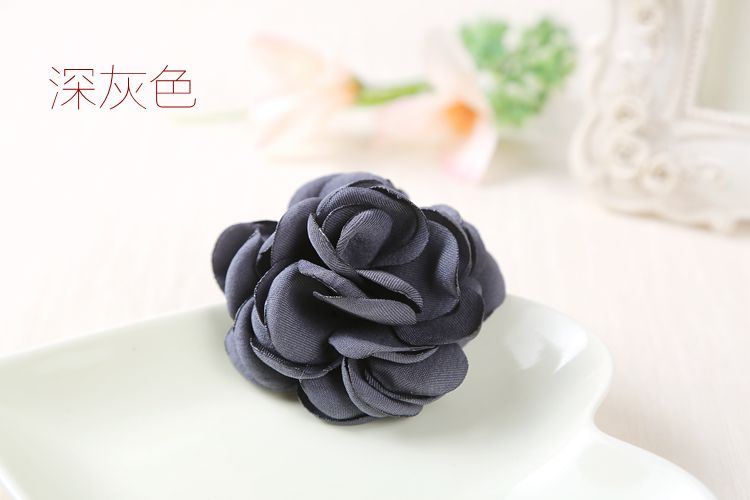 Vải hàn quốc Camellia trâm cài trâm stereo vải lanh hoa hồng pin trâm cài khăn choàng trâm cài nữ trâm cài áo cao cấp