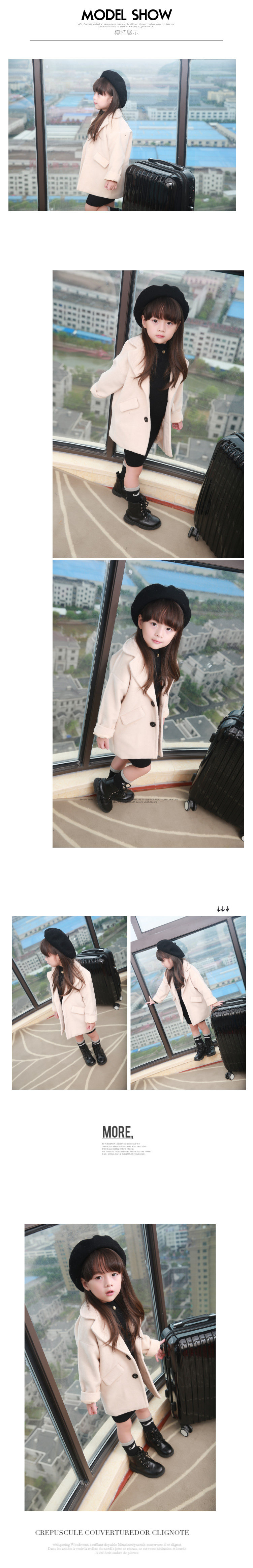 Manteau pour fille en mélange - Ref 2161537 Image 9