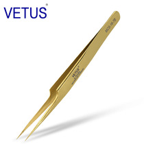 New American ciliary stainless steel tweezers single hair grafting false eyelash clip MCS-16-7B color tweezers