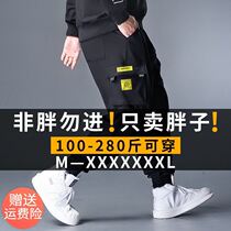 Cotton overalls mens Leggings loose size casual pants Tide brand multi-pocket spring and autumn labor insurance long pants wear-resistant