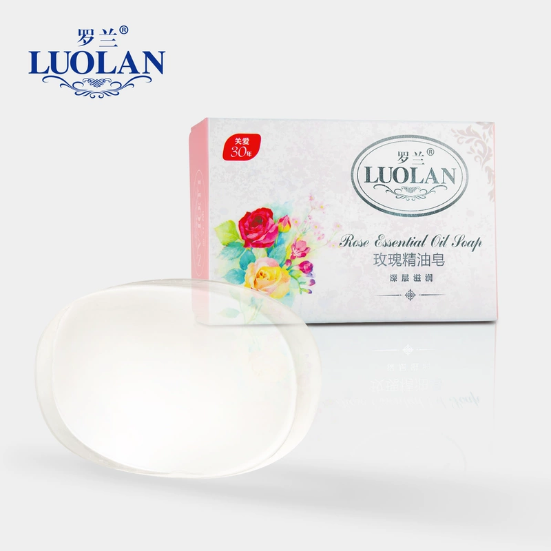 Roland Rose Essential Oil Soap 128gx5 Block Men and Women Bath Cleansing Face Soap Oải hương dầu ô liu - Tinh dầu điều trị