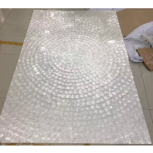 Shell Mosaic Modern Light Luxury Living Room Фоновая фона стена стена настенный