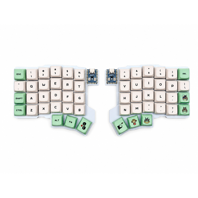 Silakka54 Split Keyboard Ergonomic Fr4 Shell Mechanical Keyboard Mx Axis