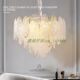 Light luxury chandelier glass modern copper lamp new style