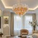 French living room MURANO art glass light luxury chandelier Italian style medieval style villa hotel bedroom restaurant chandelier