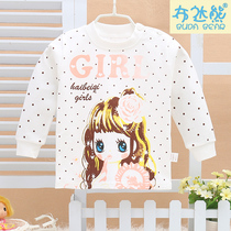 Every day special autumn and winter childrens autumn coat tops Infant baby underwear Boys and girls cotton pajamas to keep warm