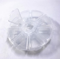 Round 8 lattice element box patch electronic element box IC chip screw box electronic component box original box