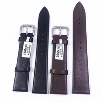 Sheepskin leather glossy plain wristband men and women strap strap chain 12-22mm watch belt