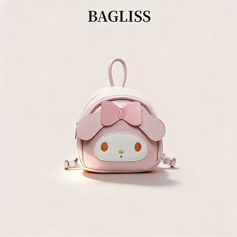 Multifunctional Cute Cartoon Girl Melody Pu Backpack for Female Students 2026 New Model Children's Mini Backpack