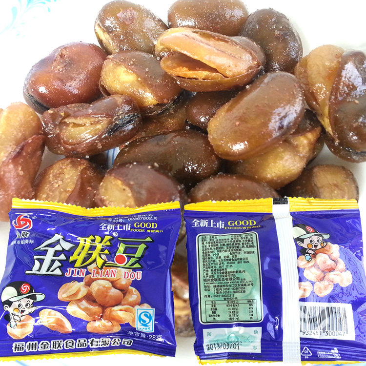 Jinlian food Jinlian soybean oil fried broad bean Broad Bean Bean crispy crunchy 50 packs up