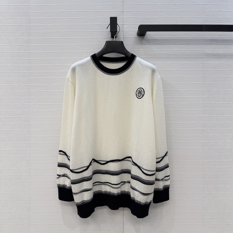 Nanyou Haute Couture Original Product 2026 Autumn/Winter New Collection Book Seal Embroidery Jacquard Pattern Long Sleeve Cashmere Knit Sweater for Women Nanyou Haute Couture Original Product 2026 Autumn/Winter New Collection Book Seal Embroidery Jacquard Pattern Long Sleeve Cashmere Knit Sweater for Women