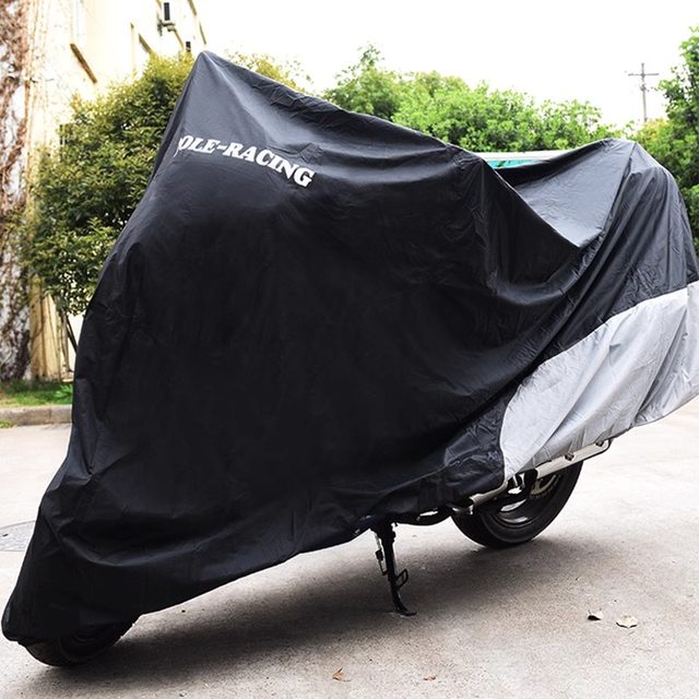 POLE Motorcycle Cover Car Cover BMW Harley Sun Protection Rainproof Thickened Rain Cover Windproof and Snowproof Electric Vehicle Cover