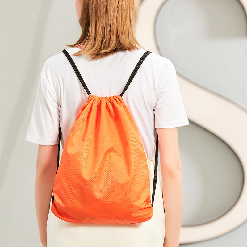 Lightweight Drawstring Backpack for Men, Outdoor Sports and Fitness Backpack, Simple Drawstring Storage Bag for Female Students