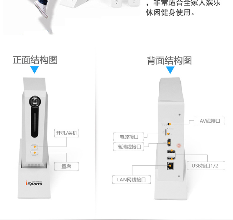 Alien công nghệ ET-66 nhà đôi rung chạy cơ thể con người cảm ứng kết nối TV body game console tay cầm chơi game trên tivi