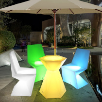 Factory direct sales LED luminous furniture bar clear bar Night luminous tables and chairs Creative outdoor activities luminous bar