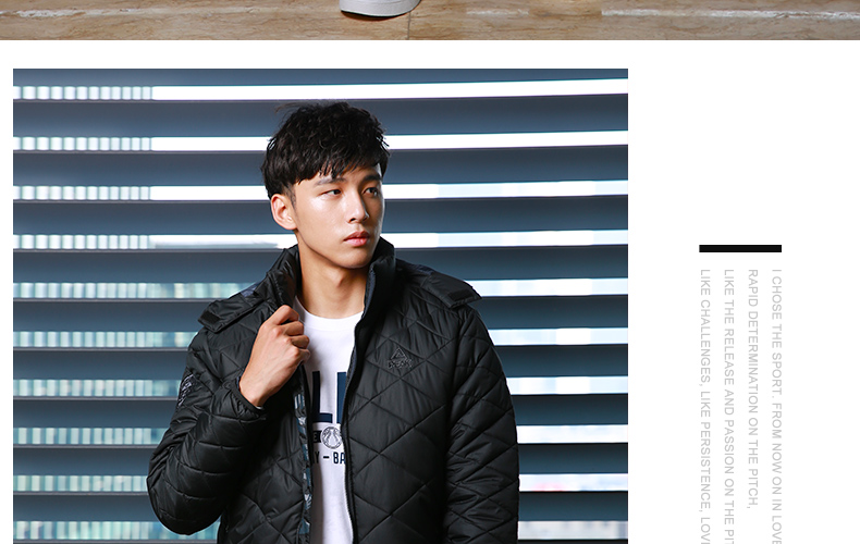 Áo cotton nam 2019 xuân mới áo khoác thể thao Thời trang ấm áp áo gió cotton giản dị Quần áo nam hoang dã - Quần áo độn bông thể thao áo gile phao