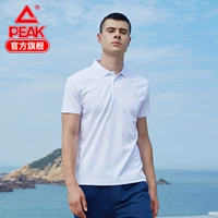 Áo thun ngắn tay nam 2018 mới ve áo mỏng thể thao áo sơ mi polo mùa hè thể thao giản dị 1áo polo nữ trắng