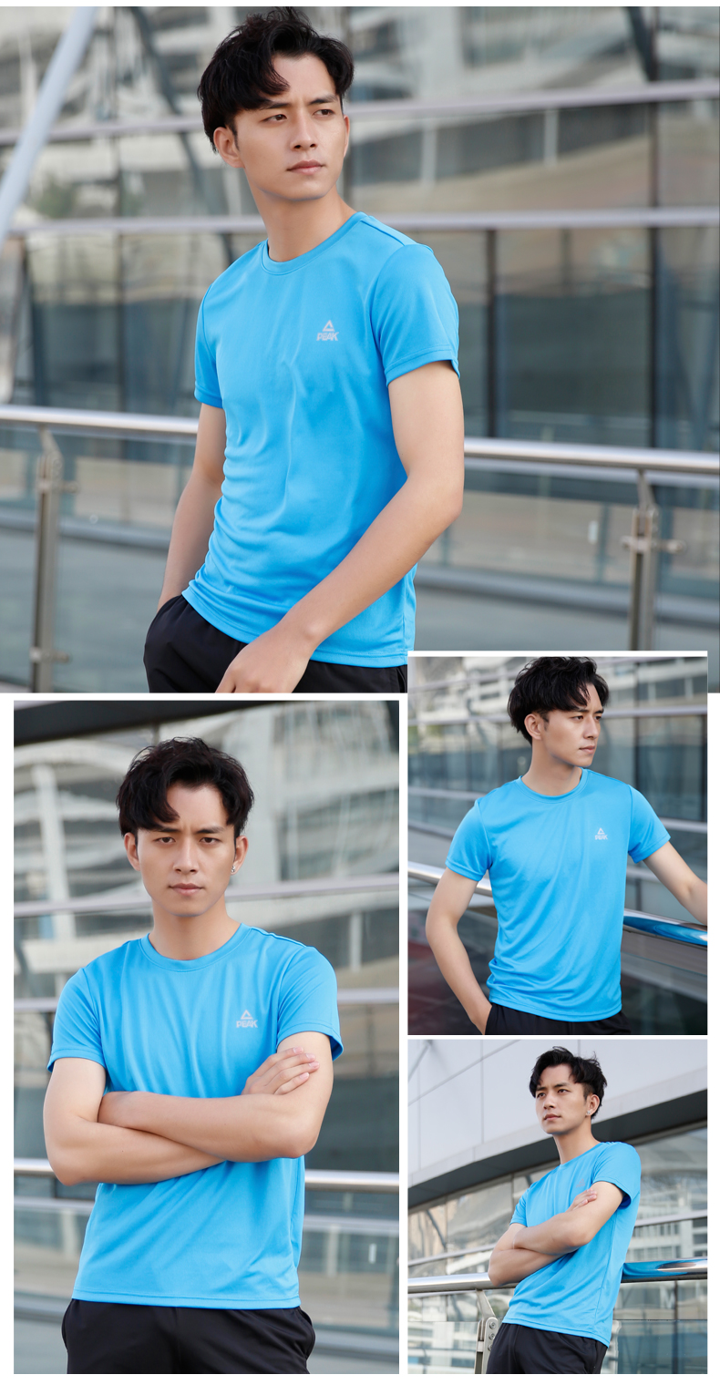 Đỉnh ngắn tay t-shirt nam 2018 mùa hè mới lỏng thoáng khí ngắn tay nam vòng cổ nửa tay áo thể dục t-shirt nam áo phông lining nam chính hãng