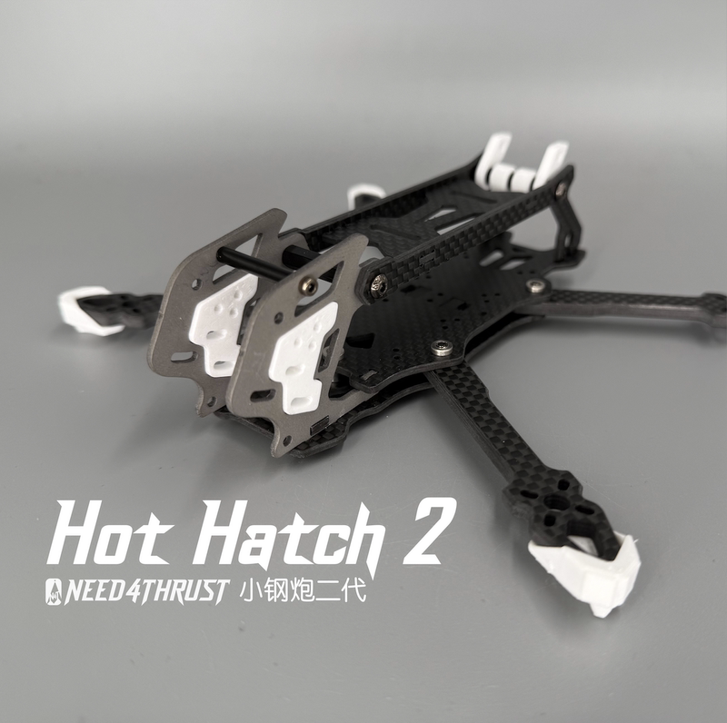 N4T Hot Hatch 2 Small Steel Cannon Second-Generation Drone Frame 3.5-4inch Compatible with O4 and Various Image Transmission Systems