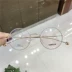 Toàn khung gọng kính gọng tròn gọng kính nhỏ gọng nhỏ khuôn mặt văn học cá tính có thể được trang bị kính chống cận thị dễ thương Harajuku màu xanh 3607 kinh mat Kính khung