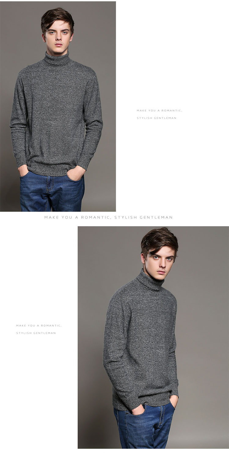 18 nam 100 áo len cashmere nguyên chất mùa thu và mùa đông của cổ áo cao đan dày đan áo len kích thước lớn áo len rộng áo hoodie cặp