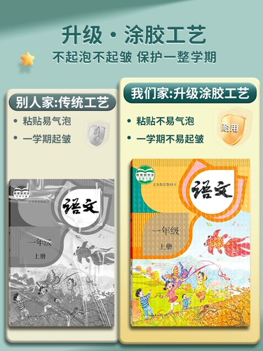 Самоклеющаяся прозрачная книжная обложка, матовая наклейка для школьников, защитный чехол, новая коллекция, полный комплект, для средней школы, 16 карат