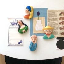 moodboard art sense magnetic refrigerator patch resin creative three-dimensional decorative magnetic patch