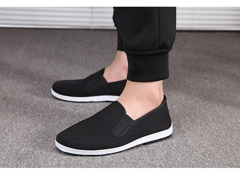 Giày Bắc Kinh cũ mới mùa đông cộng với nhung nam giày cotton ấm áp thông thường để giúp đế mềm nam chống trơn trượt giày the thao