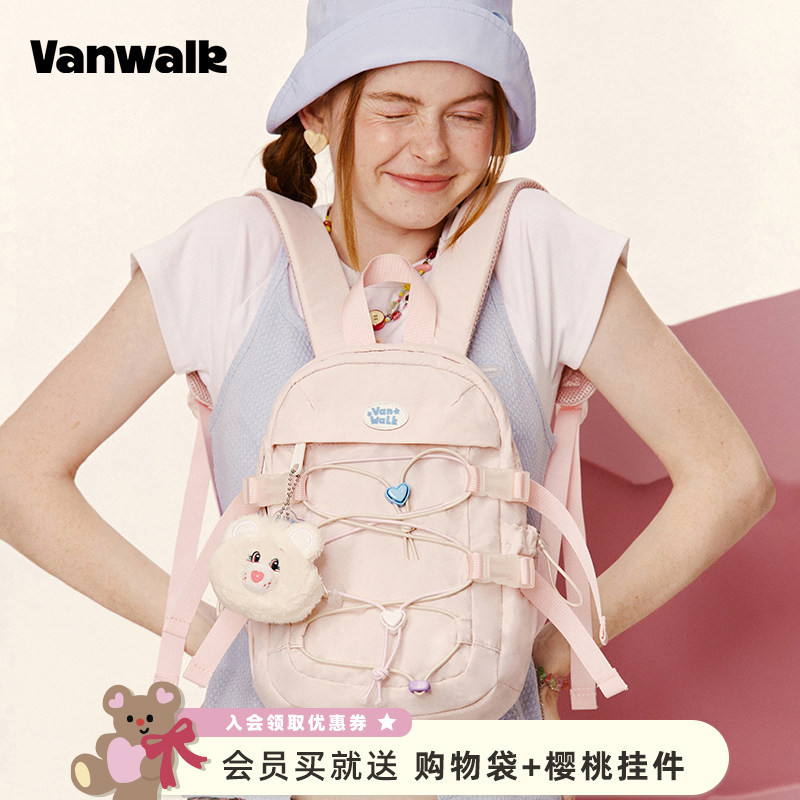 Vanwalk Outdoor Travel Mini Backpack for Girls, Small Travel Backpack, Lightweight Hiking Backpack
