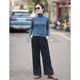 Blu-ray/Shimumi ຕົ້ນສະບັບ 2024 ພາກຮຽນ spring ໃຫມ່ corduroy trousers ກວ້າງຂາກວ້າງແລະກາງເກງ