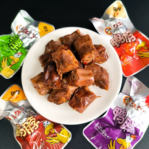 久久丫鸭脖 [250g甜辣鸭脖卤味熟食小吃鸭颈鸭脖子微辣鸭肉零食]