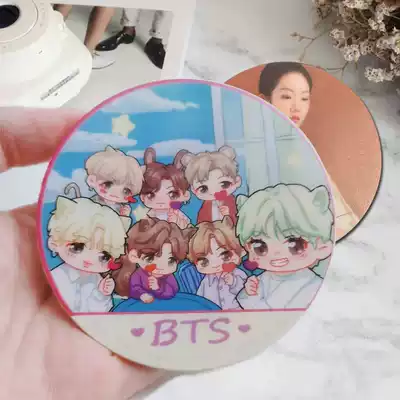 Soft glue coaster to figure custom insulation pad printing logo Star anime peripheral DIY silicone coffee tea cup mat