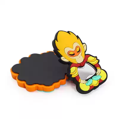 PVC soft glue refrigerator stickers customized animation soft magnetic refrigerator bottle opener cartoon magnet customized company LOGO
