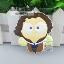 Factory new custom rubber custom creative soft rubber cartoon PVC Keychain drip glue custom can be added logo