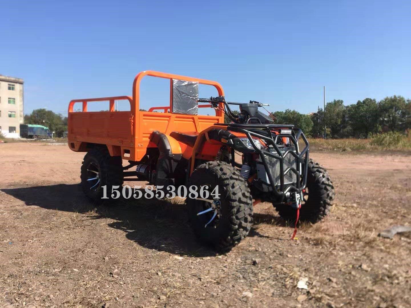Zongshen full-time four-wheel drive farmer car Big Bull Beach car with bucket bucket Mountain Mountain agricultural vehicle four-wheel motorcycle All Terrain