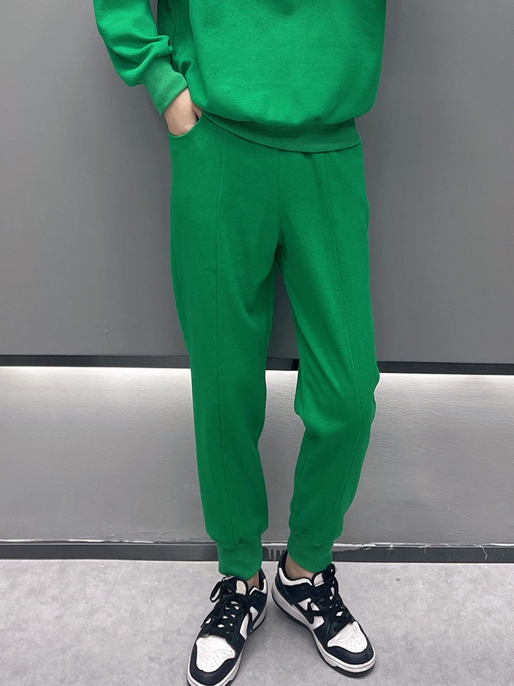 Milan station spring and autumn sports pants women 2022 autumn new Korean version loose casual Klein blue harem trousers