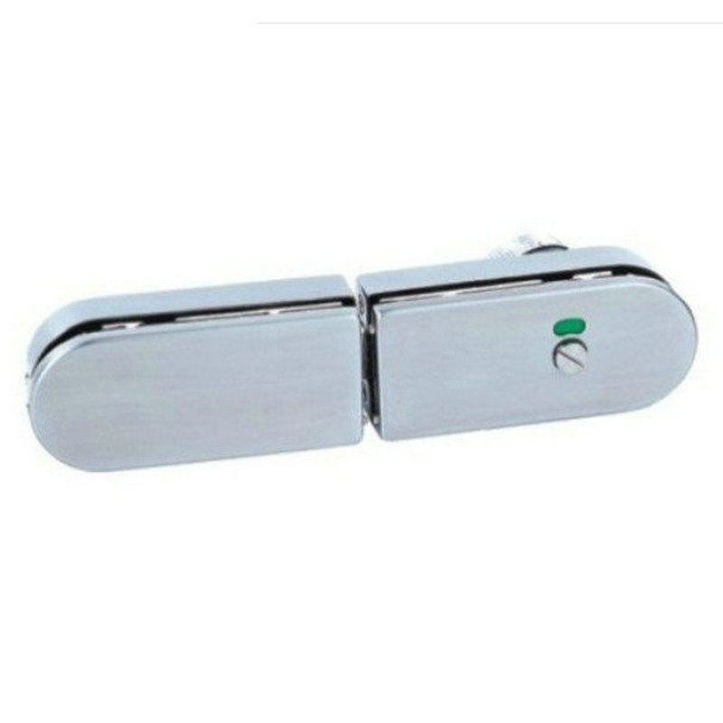 Strip Glass Door Indicating Bolt Glass Door Make-up Room Lock Partition Red Green Indication Lock Single Side Glass Door Pin