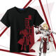 Fate co-branded t-shirt lucky stone genuine two-dimensional animation peripheral Joan of Arc Saber Nero Tohsaka short-sleeved clothes