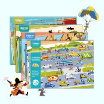 MiDeer miler children Animal fun scene static sticker traffic City DIY sticker toy