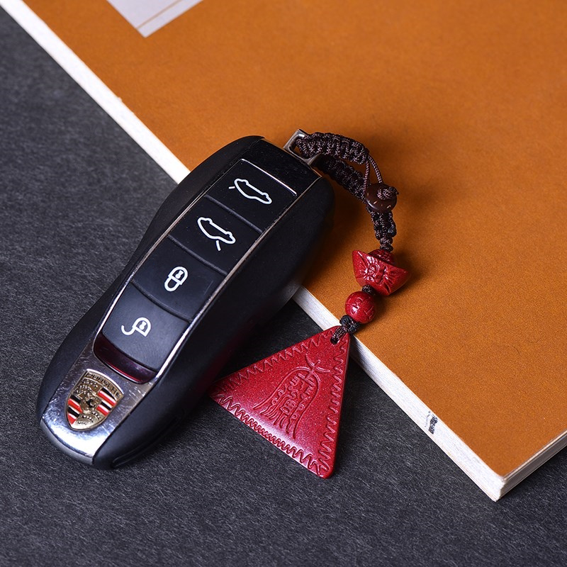 Natural raw ore purple gold sand red sand ping an brand carry-on mobile phone hanging keychain neck hanging pendant children adults