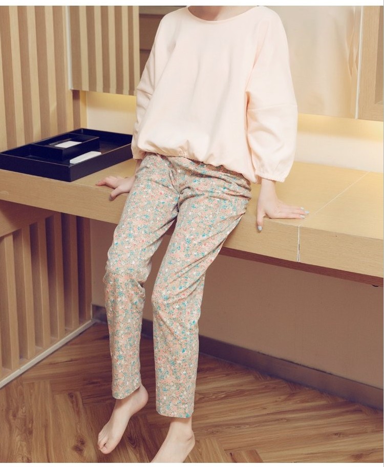 Bộ đồ ngủ phụ nữ mùa thu và mùa đông có thể mặc đồ ngủ gió tươi cho học sinh đồ bộ cát hàn