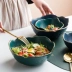 Nordic Light Sang trọng Gốm sứ Salad Bát sáng tạo Phnôm Pênh Hoa quả Bát hộ gia đình Súp không thường xuyên Bộ đồ ăn Bộ đồ ăn Mì mờ Bát mì - Đồ ăn tối