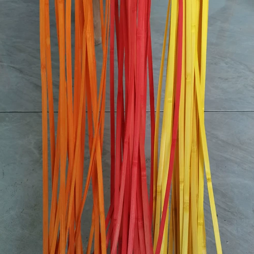 Красочные бамбуковые полоски, бамбуковые нити, тонкие бамбуковые листы, материалы для плетения бамбука своими руками для студентов, украшения для цветочного сада, свадебные композиции.