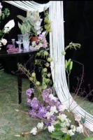 Белые бамбуковые плоты, ширина 30см, длина 3м, 1 ряд.