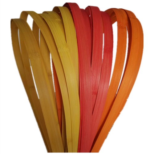 Красочные бамбуковые полоски, бамбуковые нити, тонкие бамбуковые листы, материалы для плетения бамбука своими руками для студентов, украшения для цветочного сада, свадебные композиции.