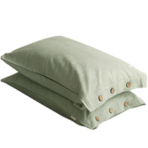 A pair of pure cotton washed cotton pillowcases 48cmx74cm pure cotton and linen pillowcases single childrens pillowcase liner