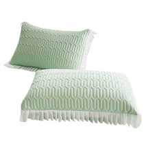 Summer ice silk latex pillowcase pair mat pillowcase single 48cmx74cm whole head pillow core liner cover 2