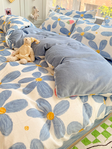 Winter 200x230 Double-Sided Flange Velvet Duvet Cover